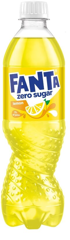 Gāzēts dzēriens FANTA Lemon Zero Sugar, PET, 0.5l (DEP)